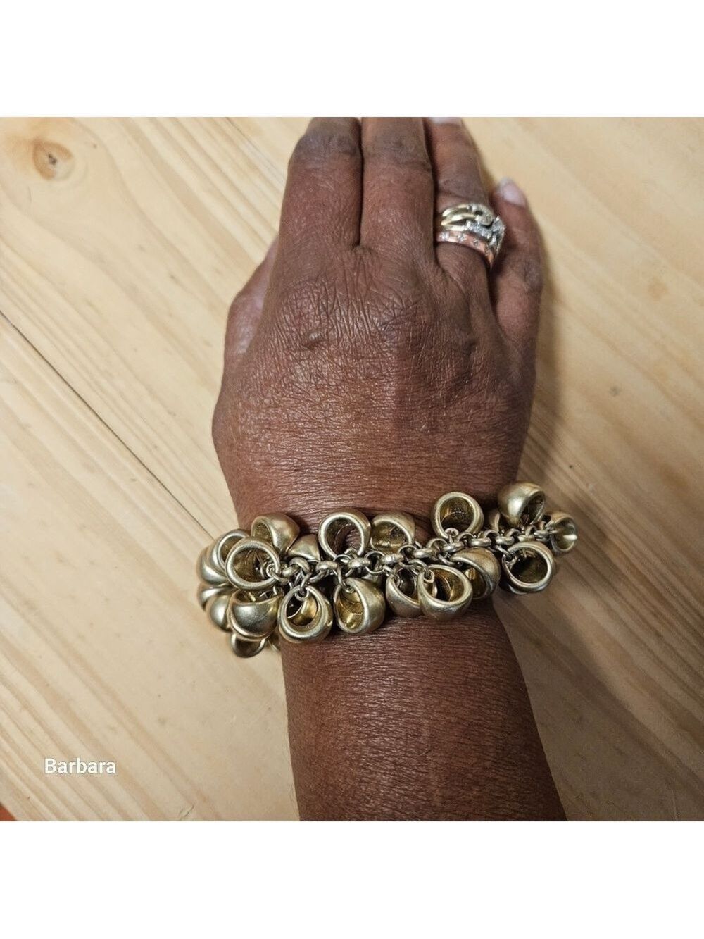 Lia Sophia Retired "Cha, Cha Cha" Gold-tone Chunky Bracelet